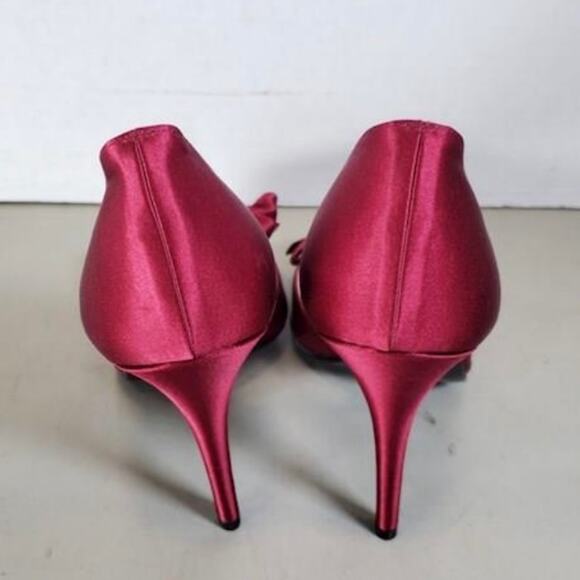 New Size 10M Stuart Weitzman Satin D'Orsay Pump Heels - Picture 7 of 9